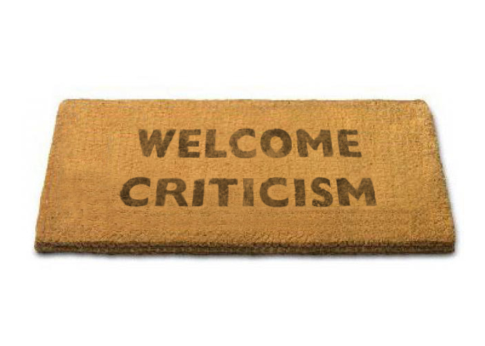 Criticism Welcome Mat